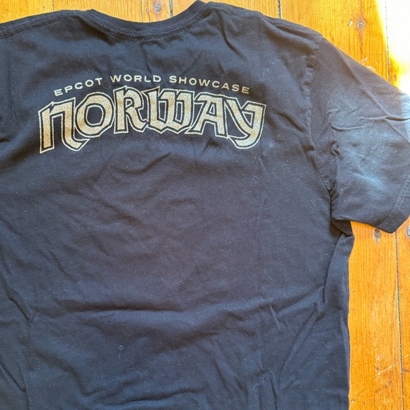 Norway Black‎ T-shirt Sz L - Picture 3 of 4